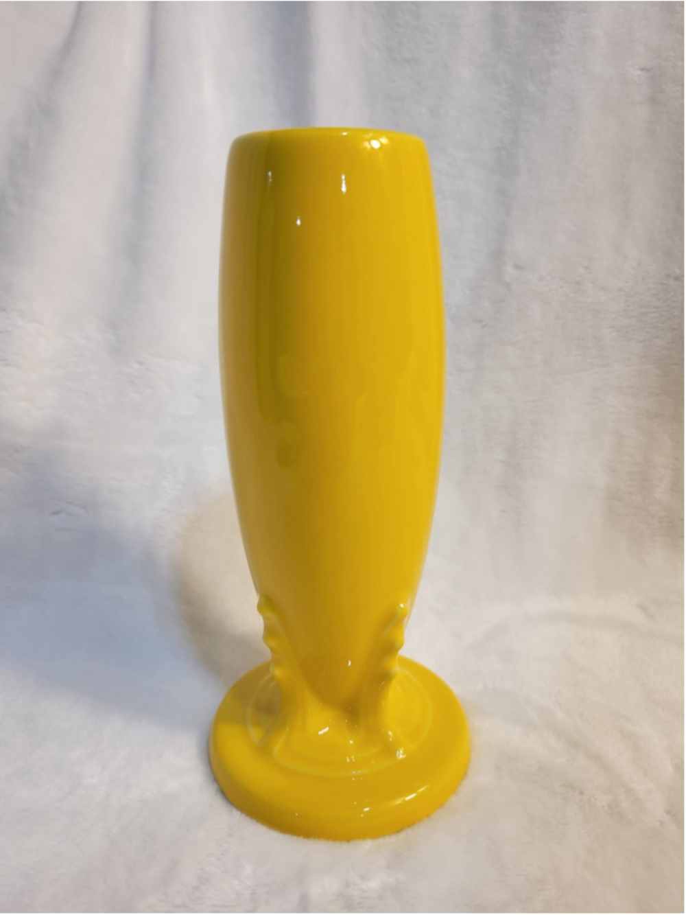 Fiesta Ware Daffodil Bud Vase Homer Laughlin USA Retired Yellow Flower Vase